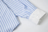 Stylish Embroidered Striped Long Sleeve Shirt