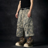 High Quality Leopard Print Cropped Jorts