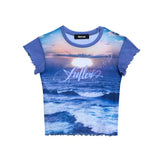 Grunge Aesthetics Mesh Cyber Y2K T-Shirt