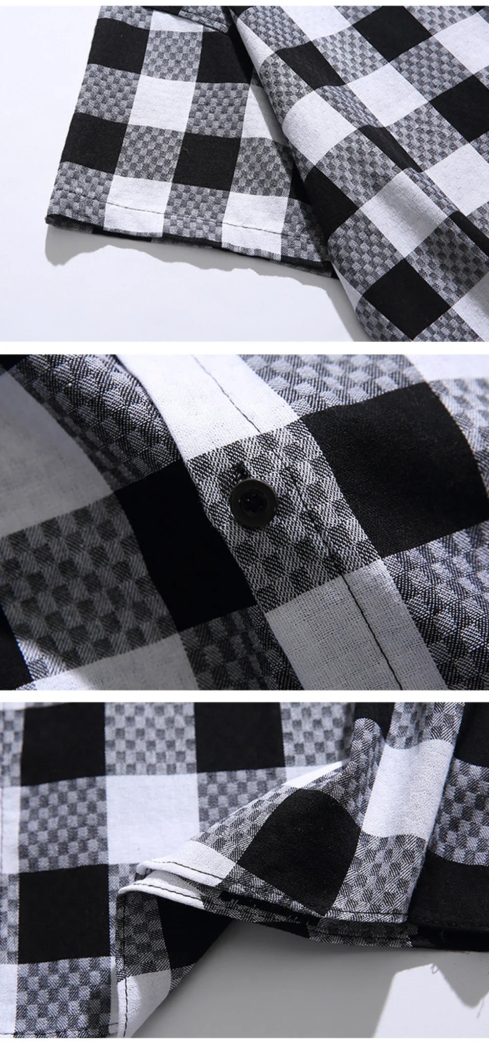 Chess Plaid Embroidery Shirt
