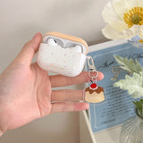 Whimsical Pudding-Themed Earbuds Case