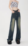 Women Streetware High Waist Wide Leg Jeans