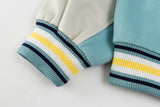 Retro Pu Letterman Embroidery Baseball Varsity Jacket