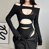 Goth Cyber Punk Dark Mesh T-Shirt