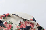 Streetwear Black Cat Floral Cool Button-Up Shirt