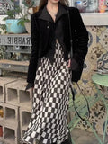 Gothic Black Button Down Blouse Shirt