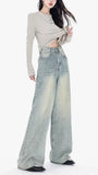 Light Blue Vintage Classic Loose Jeans