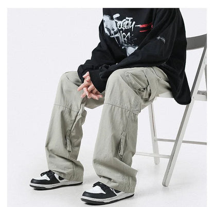 Oversized Zipper Cargo Pants