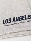 Gray Long Sleave Letter Oversize T-shirt