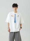 Y2K Heavy Cotton Graffiti Tie Dye Short Sleeve T-Shirt