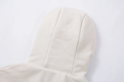 Leopard Spliced Hooded Padded Fleece Jacket