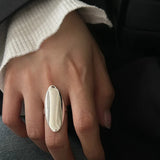Minimalist Jewelry Gift Silver Geometric Ring