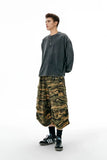 Trendy Jungle Camo Cargo Jorts