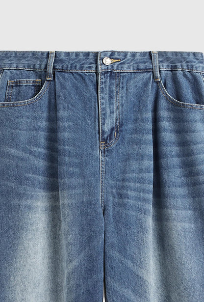 Wide-Leg Baggy Denim Jeans