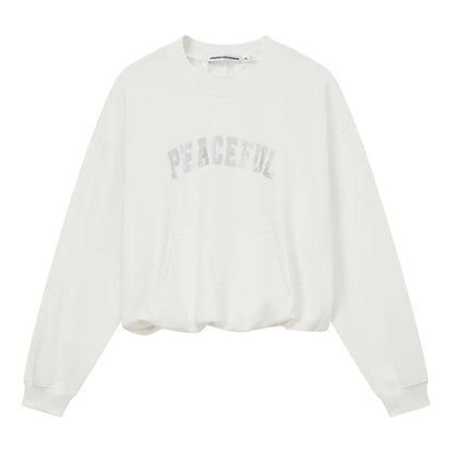 Light Luxury Loose Cotton Sweatshirt