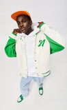 Mysterious Patchwork Varsity Jacket