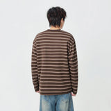 Insulated Casual Striped Long Sleeve T-Shirt
