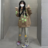High Waist Vintage Star Hip Hop Jeans