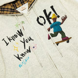 Long-lasting Cool Graffiti Zip Up Hooded Sweatshirt