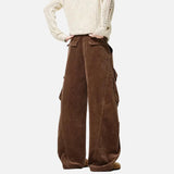 Y2K Handsome Solid Color Loose Cargo Pants