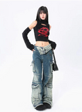 Y2k Women Baggy Cargo Jeans