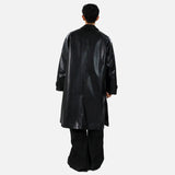 Trendy Stylish Windproof PU Leather Coat