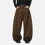 American Style Washed Brown Distressed Jeans