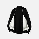 Streetwear American Style Polo Collar Sweatshirt