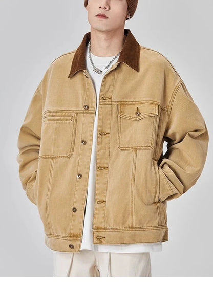 Y2K Vintage Washed Workwear Denim  Jacket