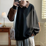 Y2K Warm Loose Half Zipper Sweatshirt