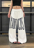 Essential Oversized Star Print Loose Fit Sport Sweatpants
