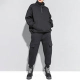 Solid Color Solid Color Half Zipper Sweatshirt