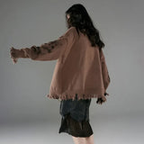 Vintage Grunge Distressed Knitted Cardigan