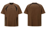 Embroidered Fashionable Racing Patchwork T-Shirt