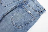 Blue Ripped Baggy Denim Pants