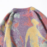 Neon Color Oversized Knitted Sweater
