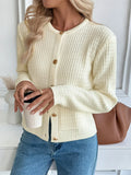 Cozy Button Front Knitted Cardigan