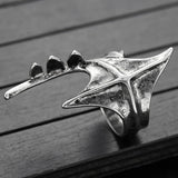 Vintage Irregular Geometric Open Ring