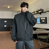 Autumn Deconstruction American Zipper Jacket