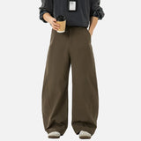 Vintage Pleated Loose Fit Cut Casual Pants