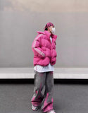 Pink Hand Painted Graffiti Washed Jeans