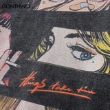 Vintage Anime Eyes Graphic Hoodie