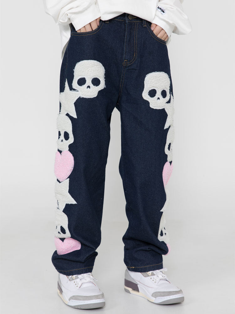 Skull Denim Jeans