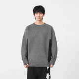 Stylish Crew Neck Knitted Jumper Sweater