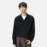 Vintage Oversized Flannel Cuban Collar Shirt