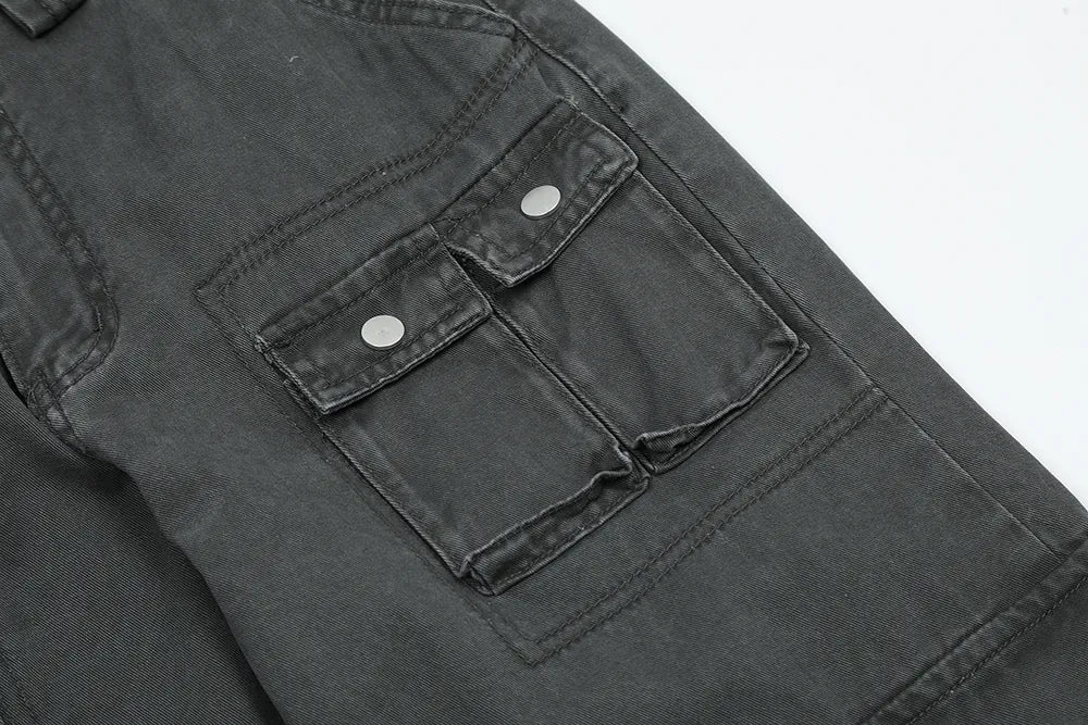 Denim Cargo Pants