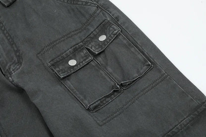 Denim Cargo Pants