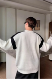 Streetwear Korean Style Round Neck Knit Sweater