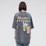 Y2K Made Extreme Skull Graphic T-shirt