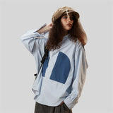 Patchwork Long-sleeved Shirt